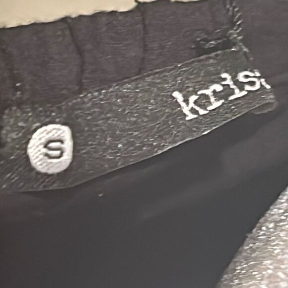 Krisa Women's S Wrapover Blouse Black Dressy Off Shoulder Micro Modal Top NWT - Picture 9 of 11